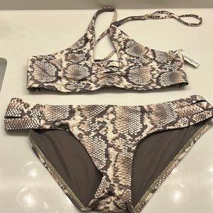 Vitamin A Snakeskin Bikini